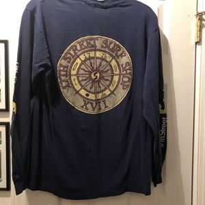 17th street surf shop vintage compass Tshirt small
